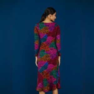 Farm Rio Rainbow Mix Jersey Dress